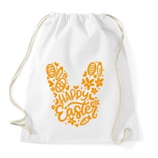 PRINTFASHION Happy Easter bunny - Sportzsák, Tornazsák - Fehér tornazsák