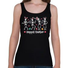 PRINTFASHION Happy Easter dance - Női atléta - Fekete női trikó