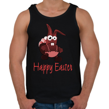 PRINTFASHION Happy Easter - Férfi atléta - Fekete atléta, trikó