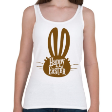 PRINTFASHION Happy Easter - Nyúlfej - Női atléta - Fehér