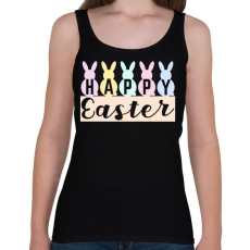 PRINTFASHION Happy Easter - Rabbit - Női atléta - Fekete