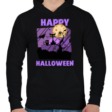 PRINTFASHION HAPPY HALLOWEEN 1 - Férfi kapucnis pulóver - Fekete
