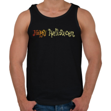 PRINTFASHION Happy Halloween átmenetes - Férfi atléta - Fekete atléta, trikó
