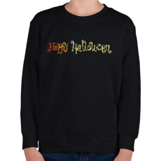 PRINTFASHION Happy Halloween átmenetes - Gyerek pulóver - Fekete