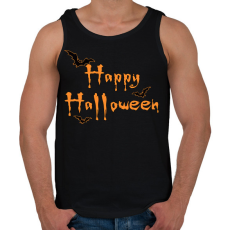 PRINTFASHION Happy Halloween  - Férfi atléta - Fekete