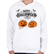 PRINTFASHION happy  halloween - Gyerek kapucnis pulóver - Fehér