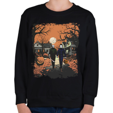 PRINTFASHION Happy Halloween - Gyerek pulóver - Fekete