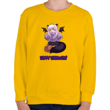 PRINTFASHION Happy Halloween - Gyerek pulóver - Sárga gyerek pulóver, kardigán