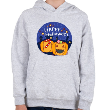 PRINTFASHION Happy Halloween Night - Gyerek kapucnis pulóver - Sport szürke gyerek pulóver, kardigán