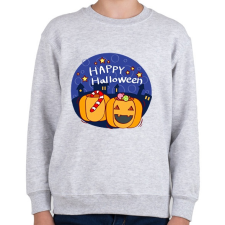 PRINTFASHION Happy Halloween Night - Gyerek pulóver - Sport szürke gyerek pulóver, kardigán