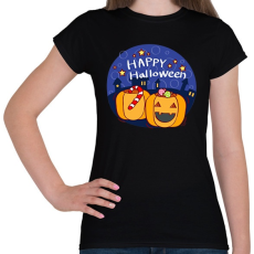 PRINTFASHION Happy Halloween Night - Női póló - Fekete
