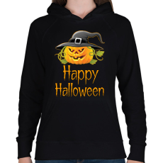 PRINTFASHION Happy Halloween  - Női kapucnis pulóver - Fekete