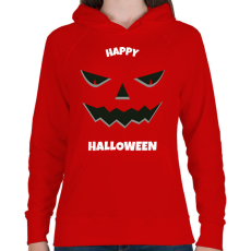 PRINTFASHION HAPPY HALLOWEEN - Női kapucnis pulóver - Piros