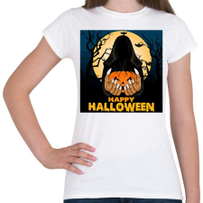 PRINTFASHION Happy Halloween - Női póló - Fehér női póló