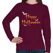 PRINTFASHION Happy Halloween - Női pulóver - Bordó női pulóver, kardigán