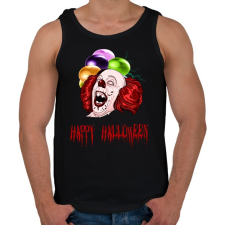PRINTFASHION happy halloween pennywise - Férfi atléta - Fekete atléta, trikó