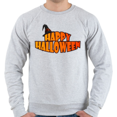 PRINTFASHION Happy Halloween sapkás - Férfi pulóver - Sport szürke