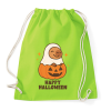 PRINTFASHION Happy Halloween - Sportzsák, Tornazsák - Limezöld