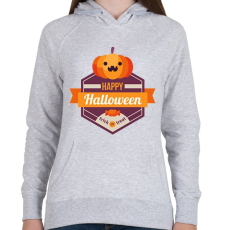 PRINTFASHION Happy Halloween Trick or Treat2 - Női kapucnis pulóver - Sport szürke