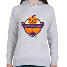PRINTFASHION Happy Halloween Trick or Treat - Női kapucnis pulóver - Sport szürke női pulóver, kardigán