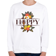 PRINTFASHION Happy - Méh - Gyerek pulóver - Fehér gyerek pulóver, kardigán