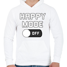 PRINTFASHION happy mode - Férfi kapucnis pulóver - Fehér