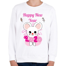 PRINTFASHION happy new year - Gyerek pulóver - Fehér gyerek póló