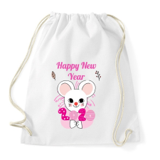 PRINTFASHION happy new year - Sportzsák, Tornazsák - Fehér tornazsák