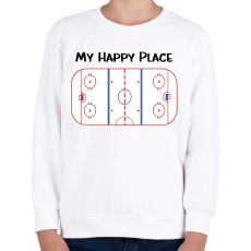 PRINTFASHION Happy place - Gyerek pulóver - Fehér