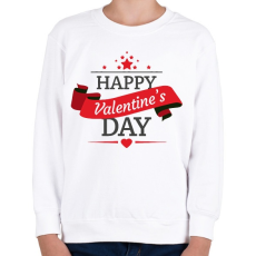 PRINTFASHION Happy Valentine's Day - Gyerek pulóver - Fehér