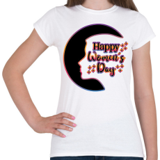PRINTFASHION Happy Women's Day - Női póló - Fehér