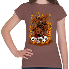 PRINTFASHION Harag - Női póló - Mogyoróbarna