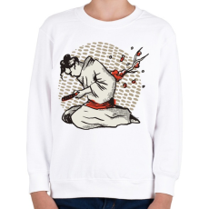 PRINTFASHION Harakiri japán tollrajz - Gyerek pulóver - Fehér