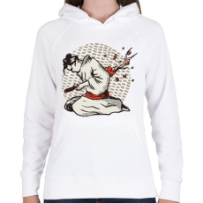 PRINTFASHION Harakiri japán tollrajz - Női kapucnis pulóver - Fehér