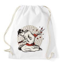 PRINTFASHION Harakiri japán tollrajz - Sportzsák, Tornazsák - Fehér tornazsák