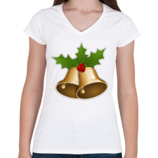 PRINTFASHION Harang - Női V-nyakú póló - Fehér női póló