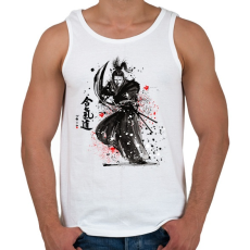 PRINTFASHION harcos - Férfi atléta - Fehér