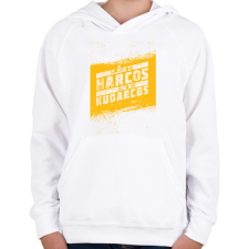 PRINTFASHION HARCOS póló - Gyerek kapucnis pulóver - Fehér gyerek pulóver, kardigán