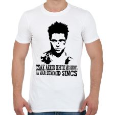 PRINTFASHION Harcosok klubja idézet - Férfi póló - Fehér férfi póló