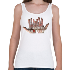 PRINTFASHION HARD WORK - Női atléta - Fehér