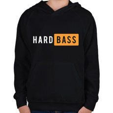 PRINTFASHION HardBASS - Gyerek kapucnis pulóver - Fekete