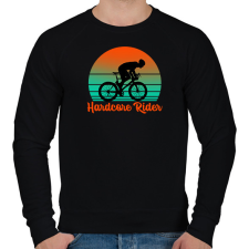 PRINTFASHION Hardcore Rider - Férfi pulóver - Fekete férfi pulóver, kardigán