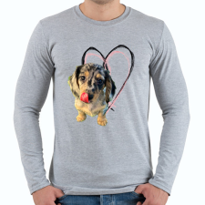 PRINTFASHION harlekin tacsi - Férfi hosszú ujjú póló - Sport szürke férfi póló