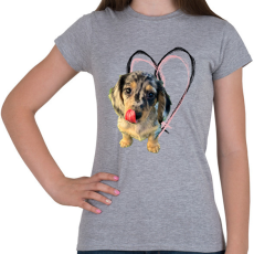 PRINTFASHION harlekin tacsi - Női póló - Sport szürke