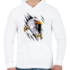PRINTFASHION Harley Davidson - Férfi kapucnis pulóver - Fehér