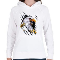 PRINTFASHION Harley Davidson - Női kapucnis pulóver - Fehér