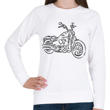 PRINTFASHION Harley Davidson - Softail - Női pulóver - Fehér női pulóver, kardigán