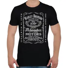 PRINTFASHION harley whiskey - Férfi póló - Fekete férfi póló