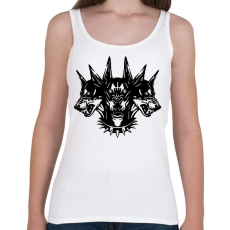 PRINTFASHION Három fejű kutya - Női atléta - Fehér