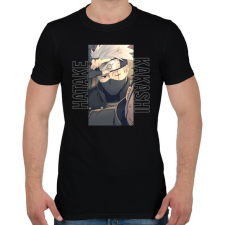 PRINTFASHION hatake kakashi - Férfi póló - Fekete férfi póló